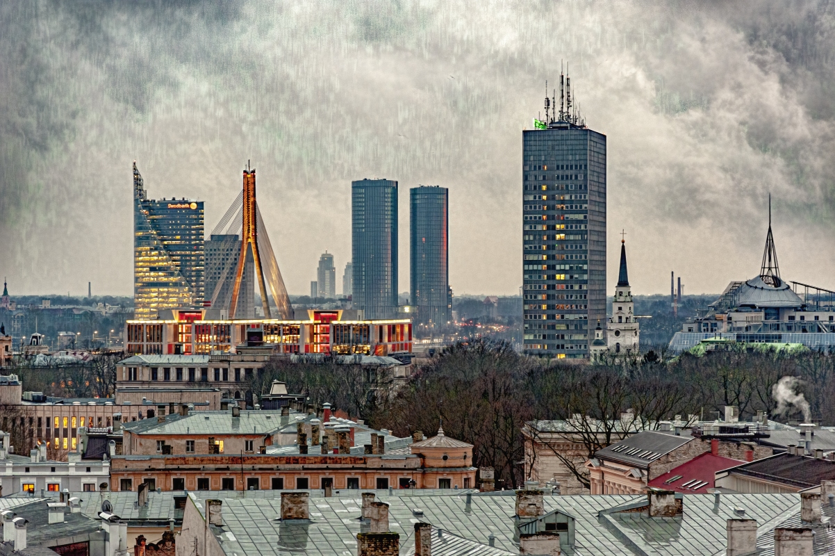 photo "Night, Rain 3" tags: architecture, 