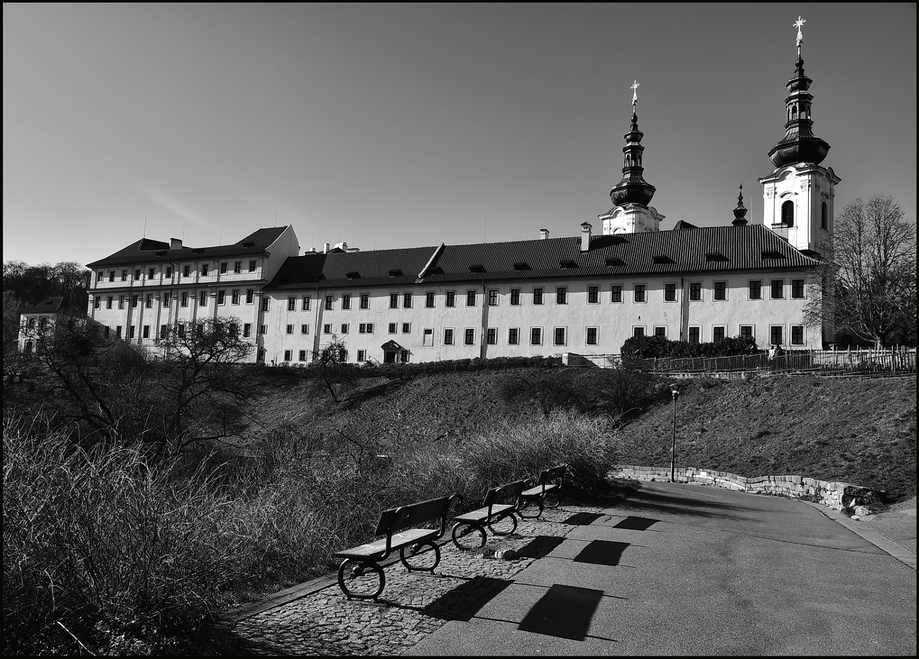 photo "Страговский монастырь" tags: black&white, architecture, Prag Prague Praha